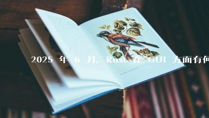 2025 年 6 月，Rust 在 GUI 方面有何大的进展? 你最看好哪个框架?