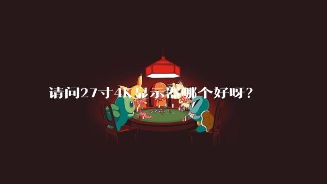 请问27寸4K显示器哪个好呀？