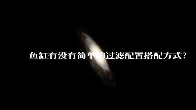 鱼缸有没有简单的过滤配置搭配方式？