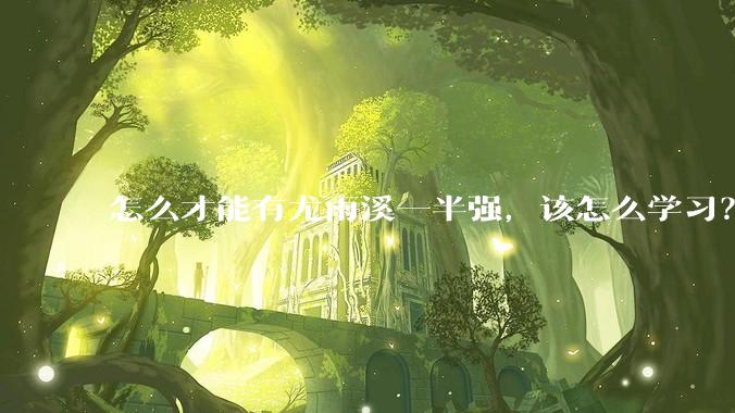 怎么才能有尤雨溪一半强，该怎么学习？